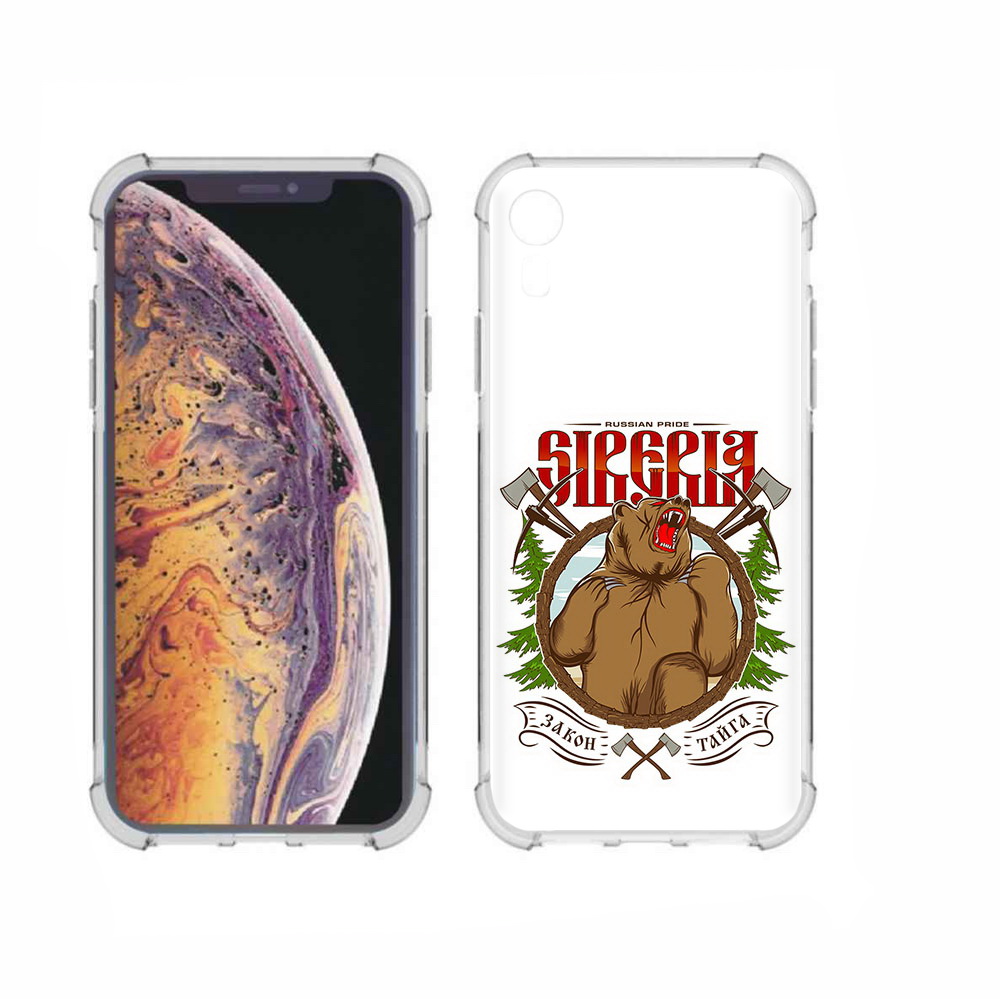 

Чехол MyPads Tocco для Apple iPhone XR Тайга, Прозрачный, Tocco