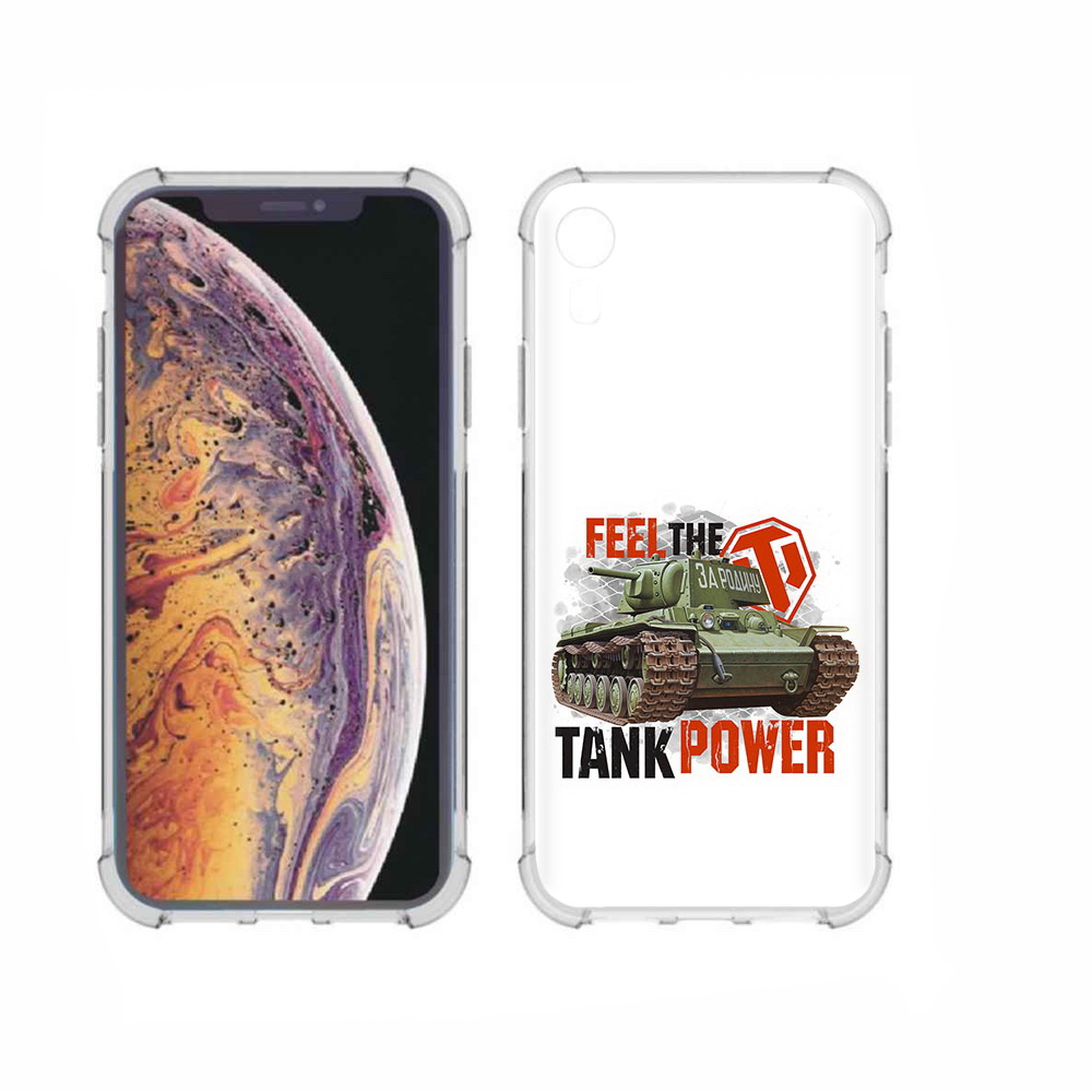 

Чехол MyPads Tocco для Apple iPhone XR Танк, Прозрачный, Tocco