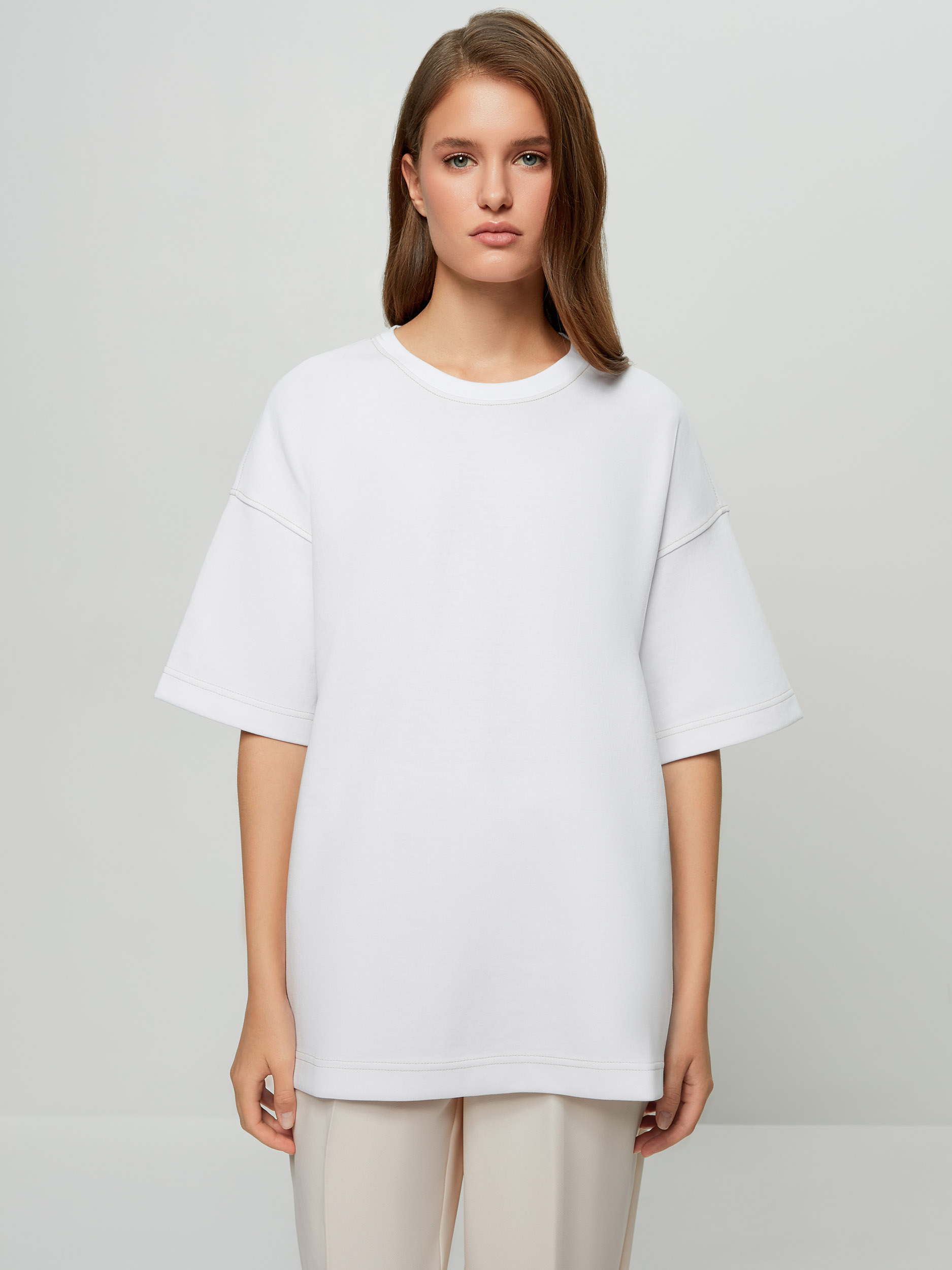 

Футболка женская ZARINA 2264518418-2 белая XL, 2264518418-2