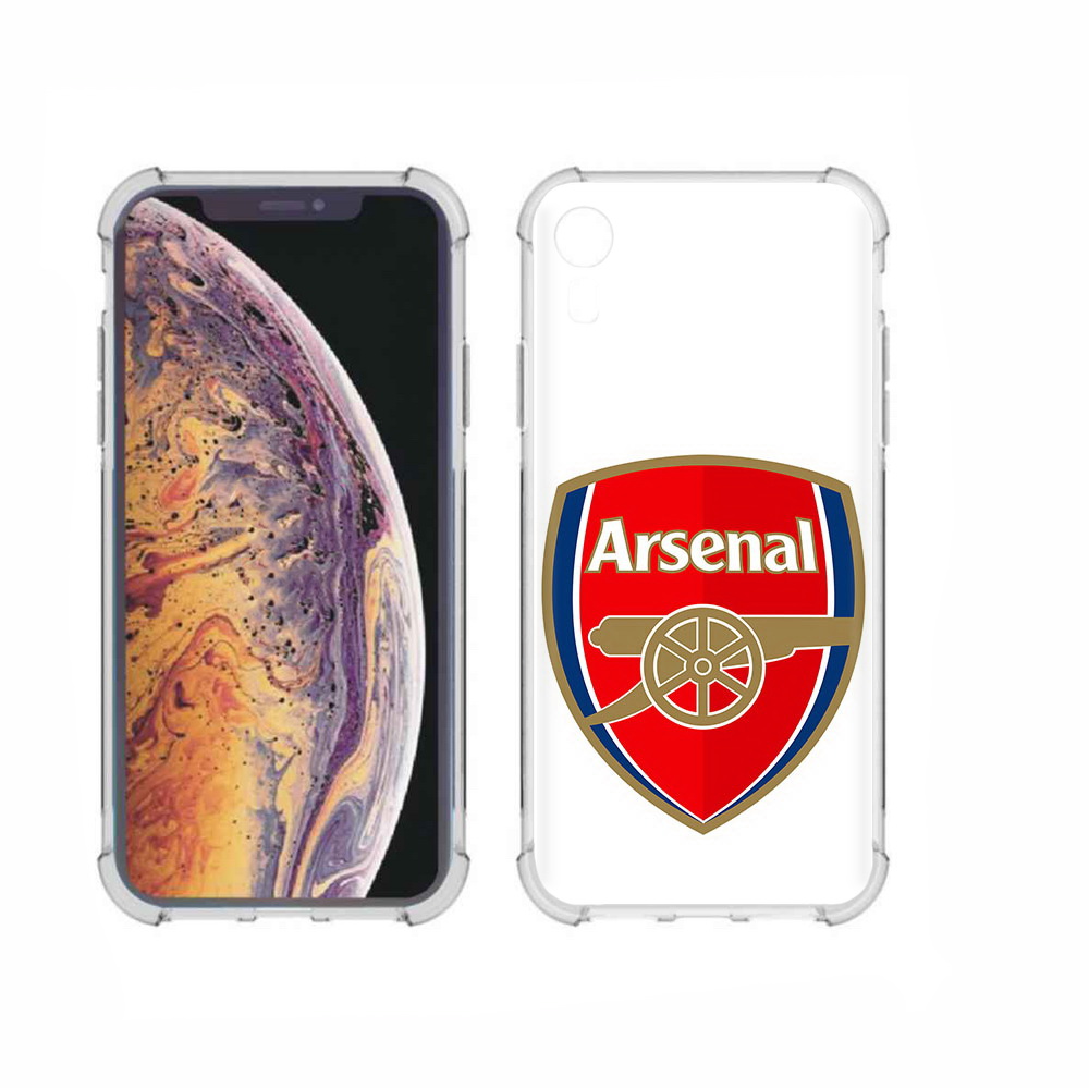 

Чехол MyPads Tocco для Apple iPhone XR ФК Арсенал логотип, Прозрачный, Tocco
