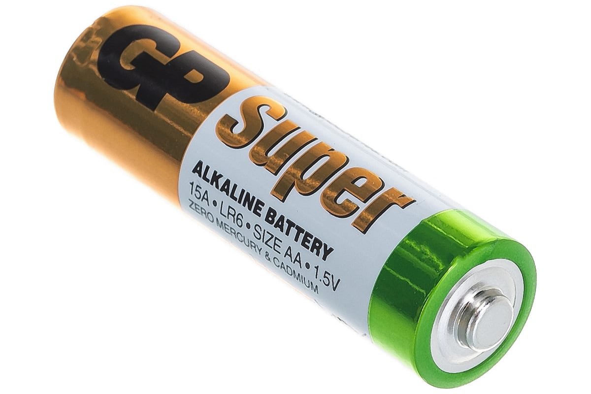 

Алкалиновые батарейки GP Super Alkaline 15А АA - 10 шт. GP 15A5/5-2CR10
