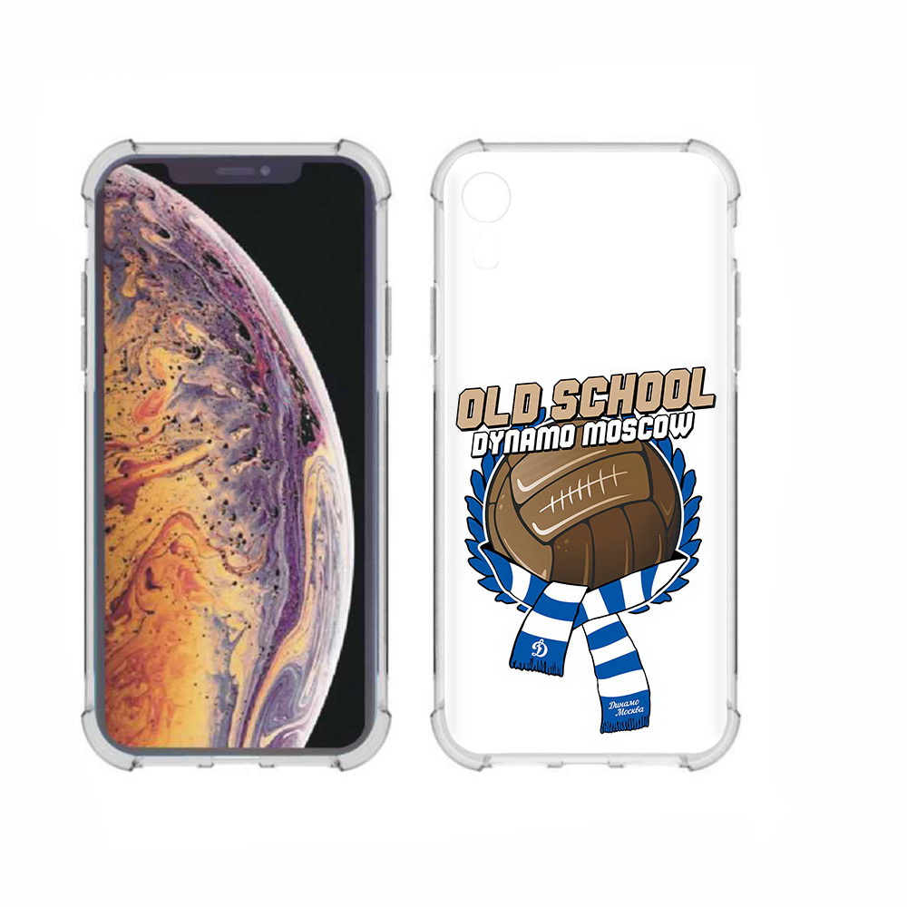 

Чехол MyPads Tocco для Apple iPhone XR ФК Динамо олд скул, Прозрачный, Tocco