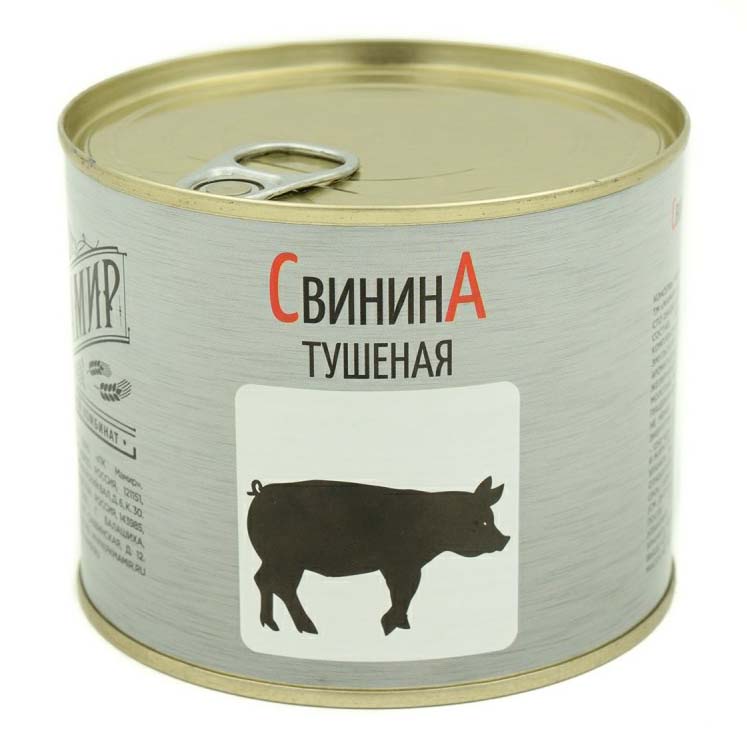 

Свинина тушеная Мамир в собственном соку 525 г