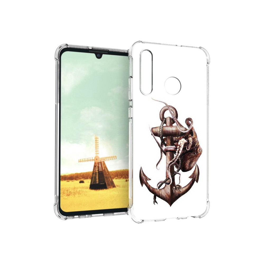 

Чехол MyPads Tocco для Huawei P Smart+ ржавый якорь, Прозрачный, Tocco