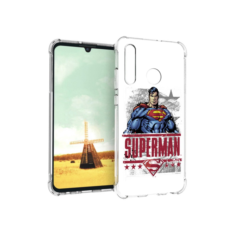 

Чехол MyPads Tocco для Huawei P Smart+ рисунок супермен, Прозрачный, Tocco