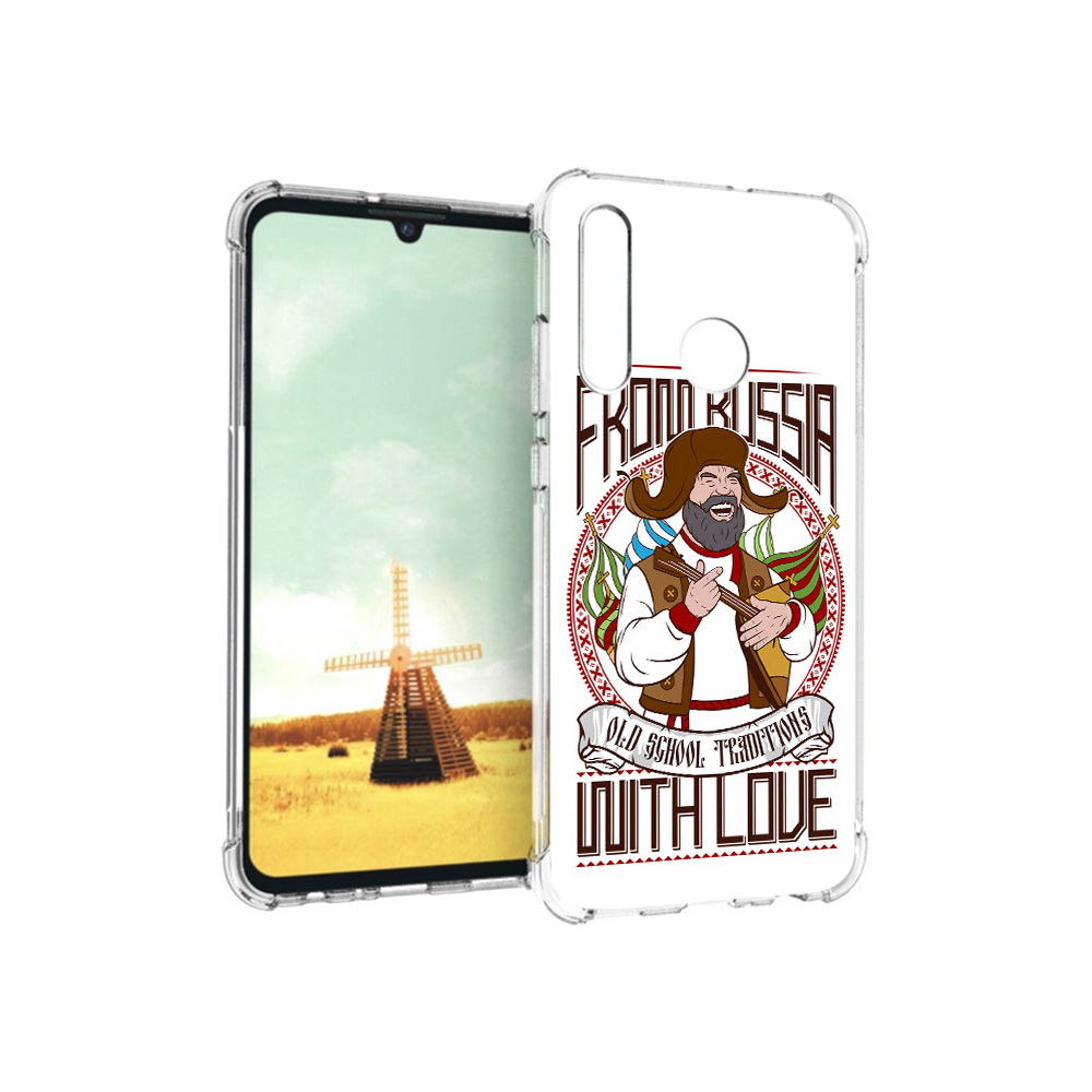 Чехол MyPads Tocco для Huawei P Smart+ русский мужчина
