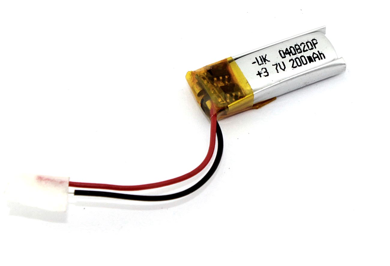 

Аккумуляторная батарея OEM Li-Pol 4*08*20мм 2pin 3.7V/200mAh