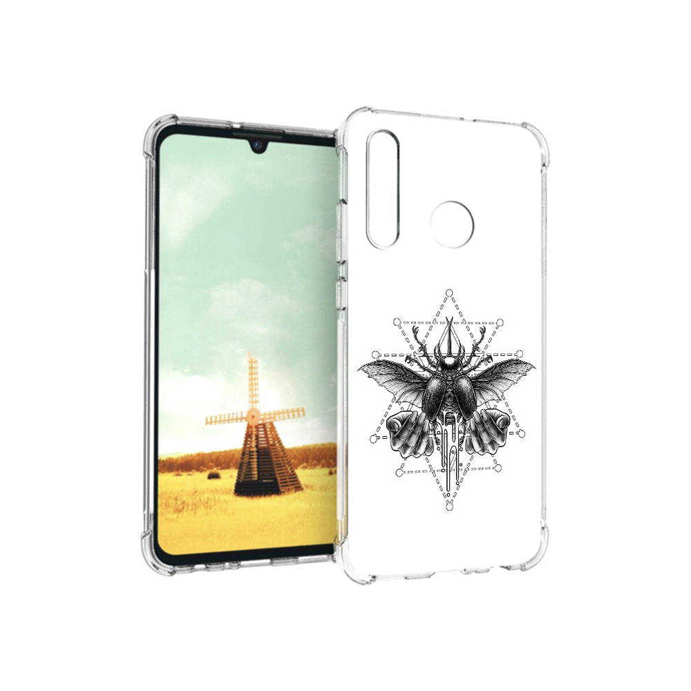 

Чехол MyPads Tocco для Huawei P Smart+ скарабей, Прозрачный, Tocco