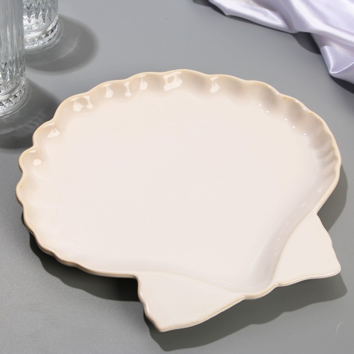 

Блюдо Dolce Ceramo Морская ракушка, 27 х 25 см белая, Коллекция «Морская ракушка»