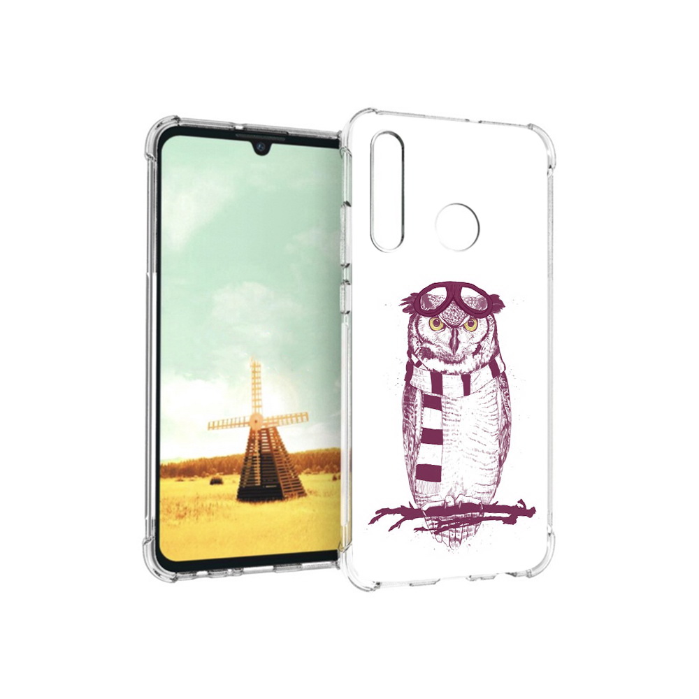 

Чехол MyPads Tocco для Huawei P Smart+ сова-летчик, Прозрачный, Tocco