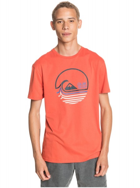 

Футболка мужская Lazy Mind Quicksilver оранжевая S, Lazy Mind