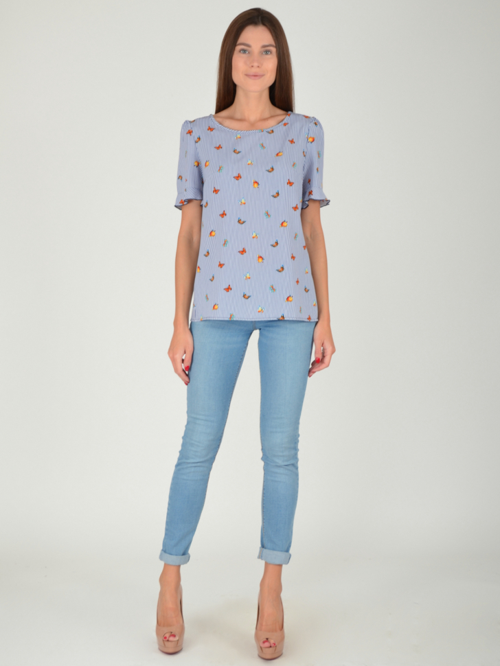 

Блуза VISERDI 1676-баб 258520 цв. синий р.44, 1676-баб 258520