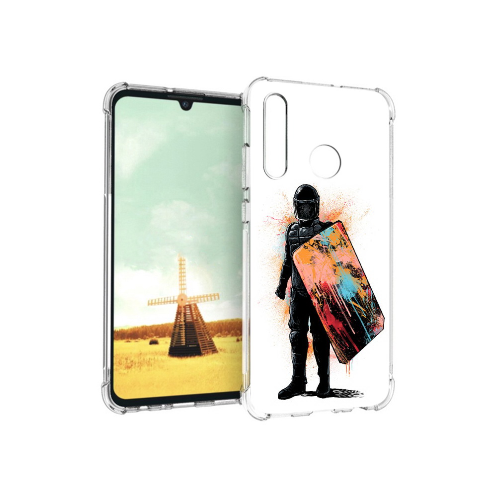 

Чехол MyPads Tocco для Huawei P Smart+ солдат с красочным щитом, Прозрачный, Tocco