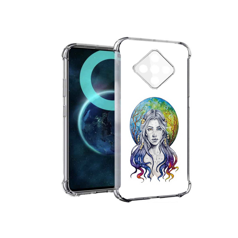 

Чехол MyPads девушка с красивыми волосами для Infinix Zero 8, Прозрачный, Tocco