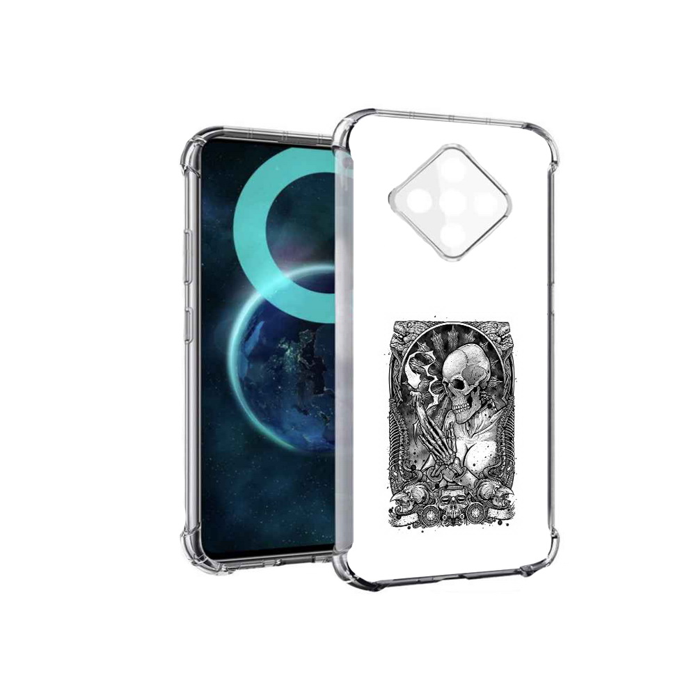 

Чехол MyPads девушка скелет для Infinix Zero 8, Прозрачный, Tocco