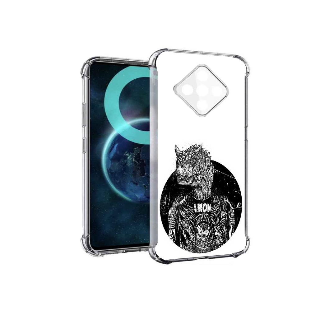

Чехол MyPads динозавр в куртке для Infinix Zero 8, Прозрачный, Tocco