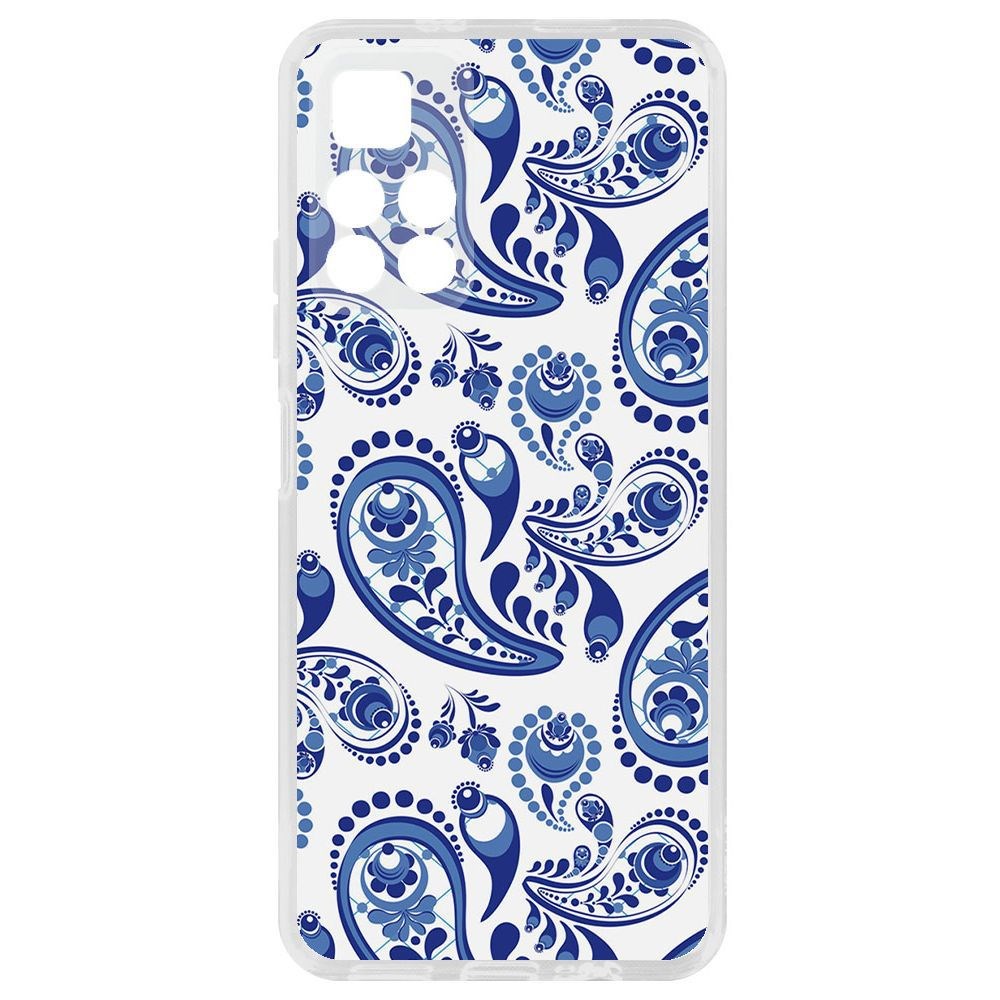 Чехол-накладка Krutoff Clear Case Гжель для Xiaomi Redmi Note 11T 5G