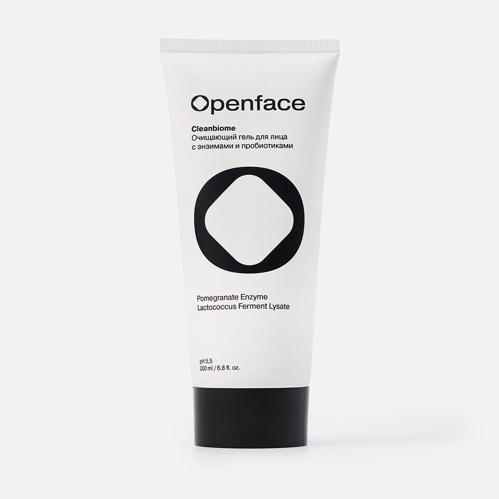 фото Очищающий гель для лица openface cleanbiome с энзимами 200 мл