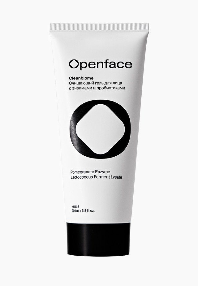 фото Очищающий гель для лица openface cleanbiome с энзимами 200 мл