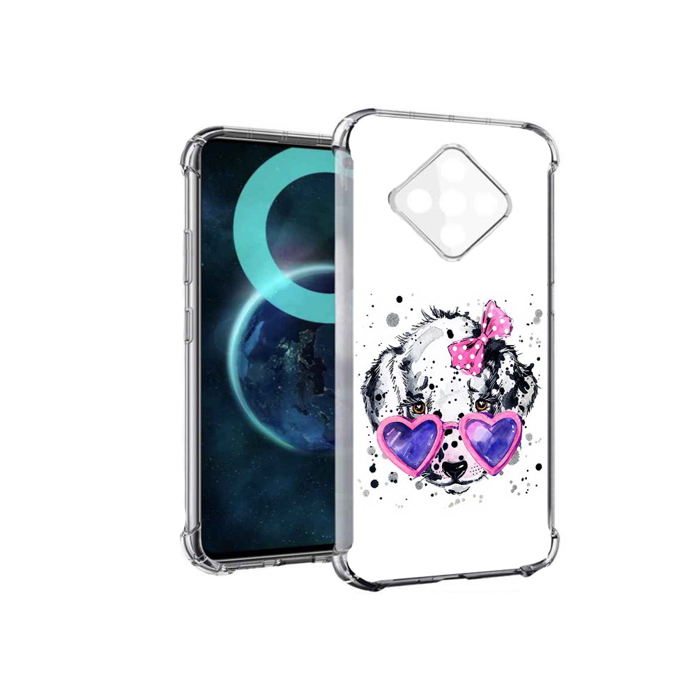 

Чехол MyPads долматинец в очках для Infinix Zero 8, Прозрачный, Tocco
