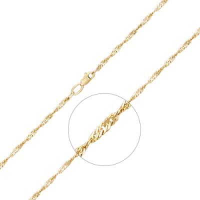 

Цепочка из желтого золота 60 см PLATINA jewelry 21-0713-035-1130-17, 21-0713-035-1130-17