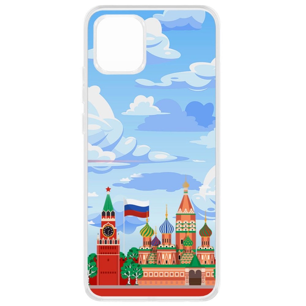 

Чехол-накладка Krutoff Clear Case Красная Площадь для Samsung Galaxy A03 (A035)