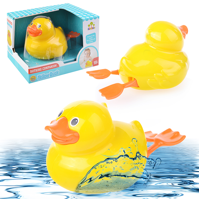 

Игрушка для ванны SL87037 Утенок в коробке, Желтый