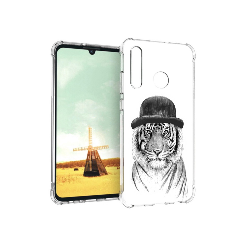 

Чехол MyPads Tocco для Huawei P Smart+ тигр британец, Прозрачный, Tocco