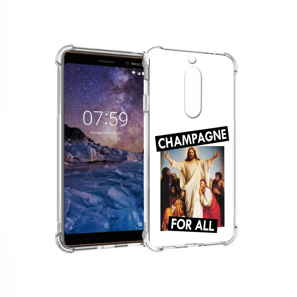 

Чехол MyPads Tocco для Nokia 7 шампанское (PT95887.123.697), Прозрачный, Tocco