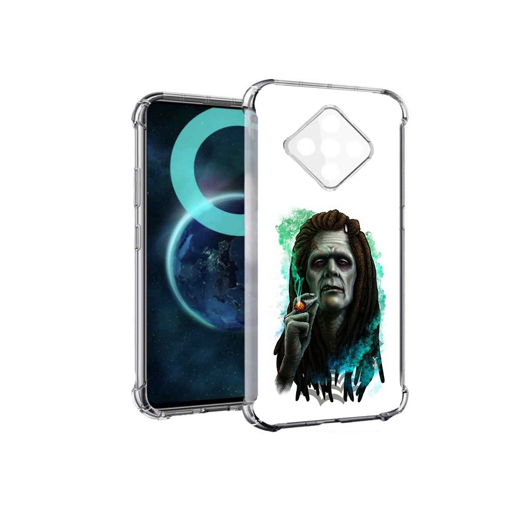 

Чехол MyPads зеленый мужчина с сигаретой для Infinix Zero 8, Прозрачный, Tocco