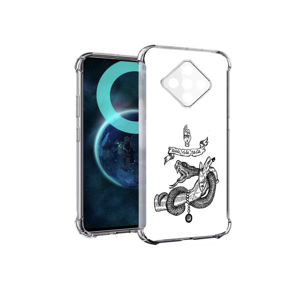 

Чехол MyPads змея на руке рисунок для Infinix Zero 8, Прозрачный, Tocco