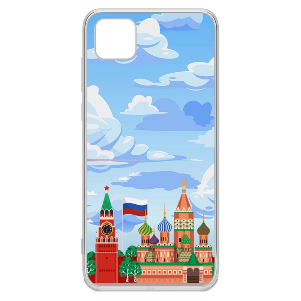 

Чехол-накладка Krutoff Clear Case Красная Площадь для Honor 9S