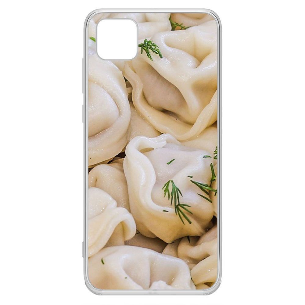 

Чехол-накладка Krutoff Clear Case Пельмешки для Honor 9S