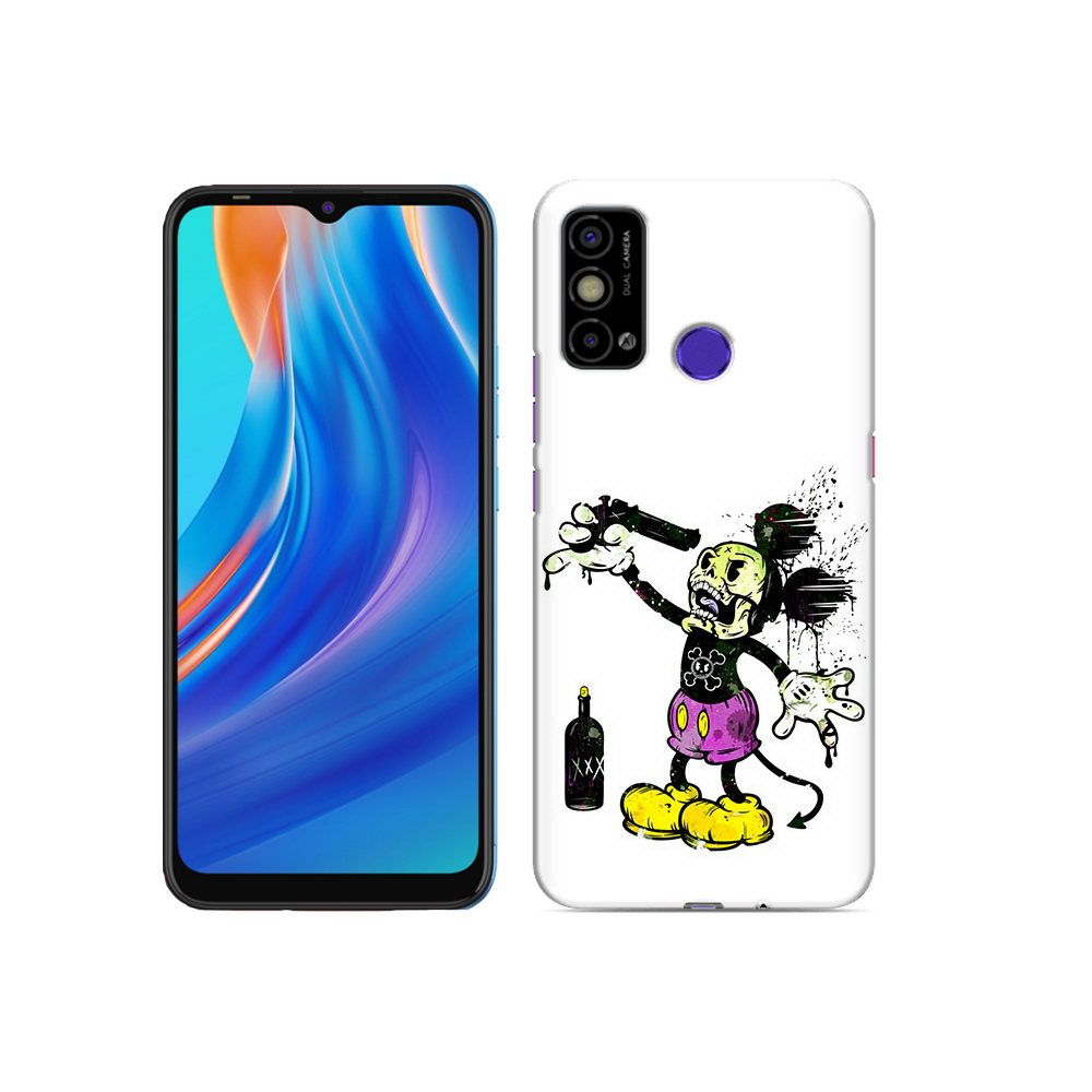 

Чехол MyPads Tocco для Tecno Spark Go Драг Микки, Прозрачный, Tocco