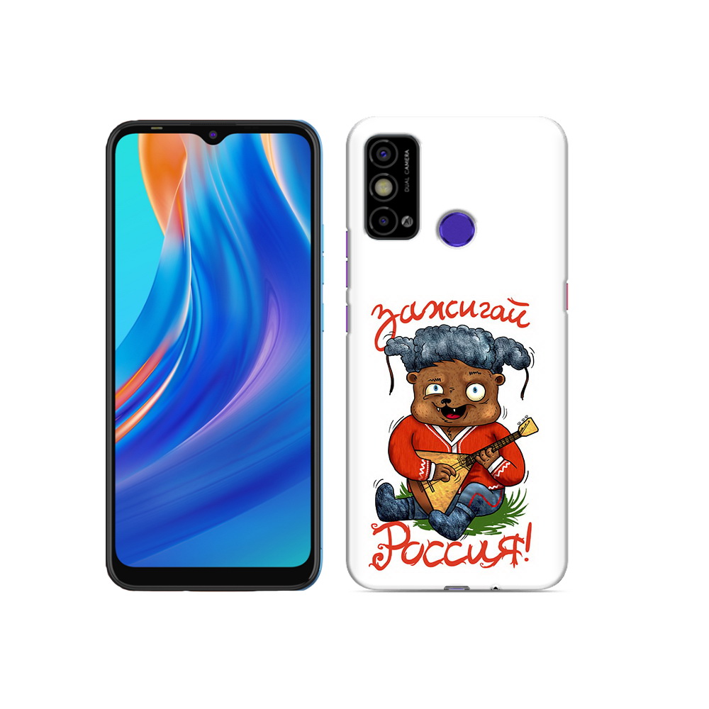 

Чехол MyPads Tocco для Tecno Spark Go Зажигай Россия, Прозрачный, Tocco
