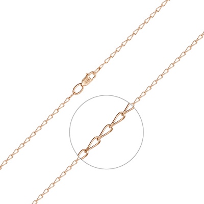 

Цепочка из красного золота 60 см PLATINA jewelry 21-3803-040-1110-17, 21-3803-040-1110-17