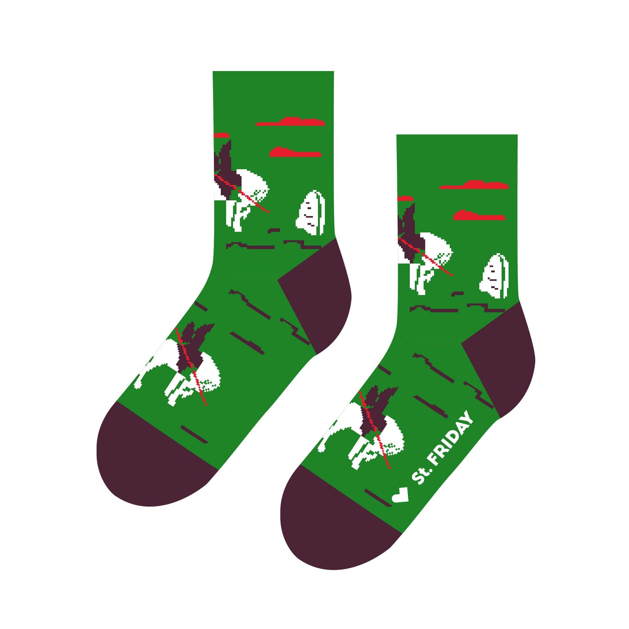 фото Носки детские для мальчиков st. friday socks 013-9 цвет зеленый размер 24-26