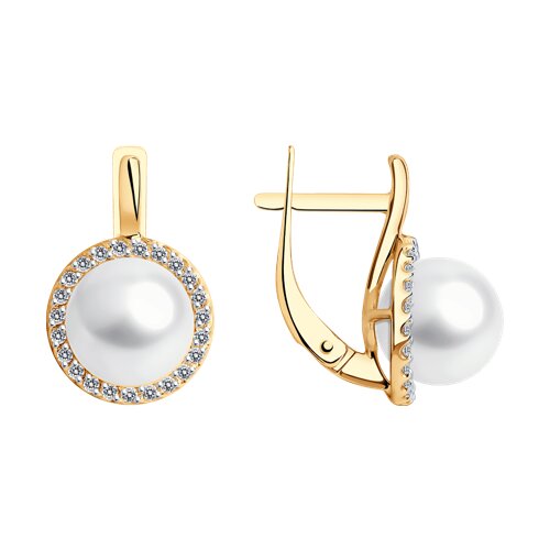 

Серьги из золота TEO MAORI 8792387, жемчуг культивированный, 8792387