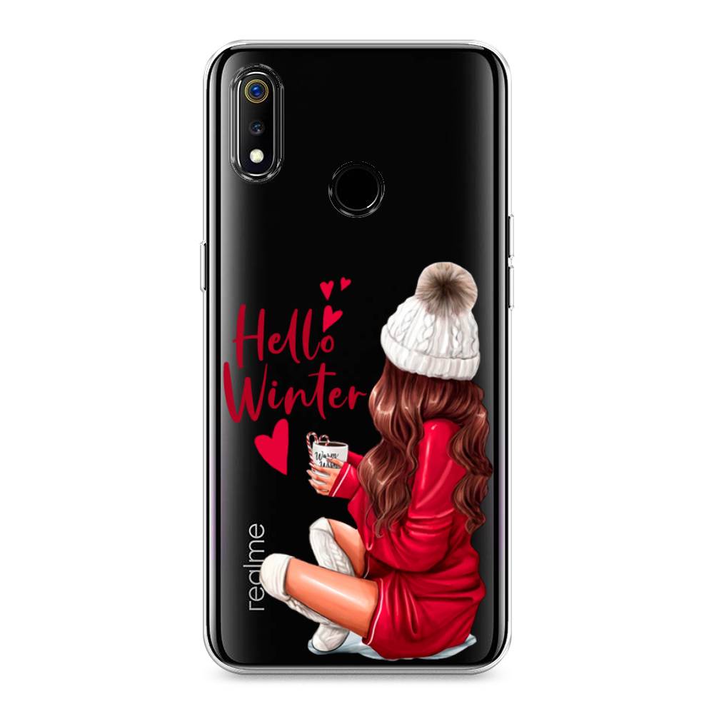 

Чехол на Realme 3 "Hello winter", Красный;белый;коричневый, 251050-5