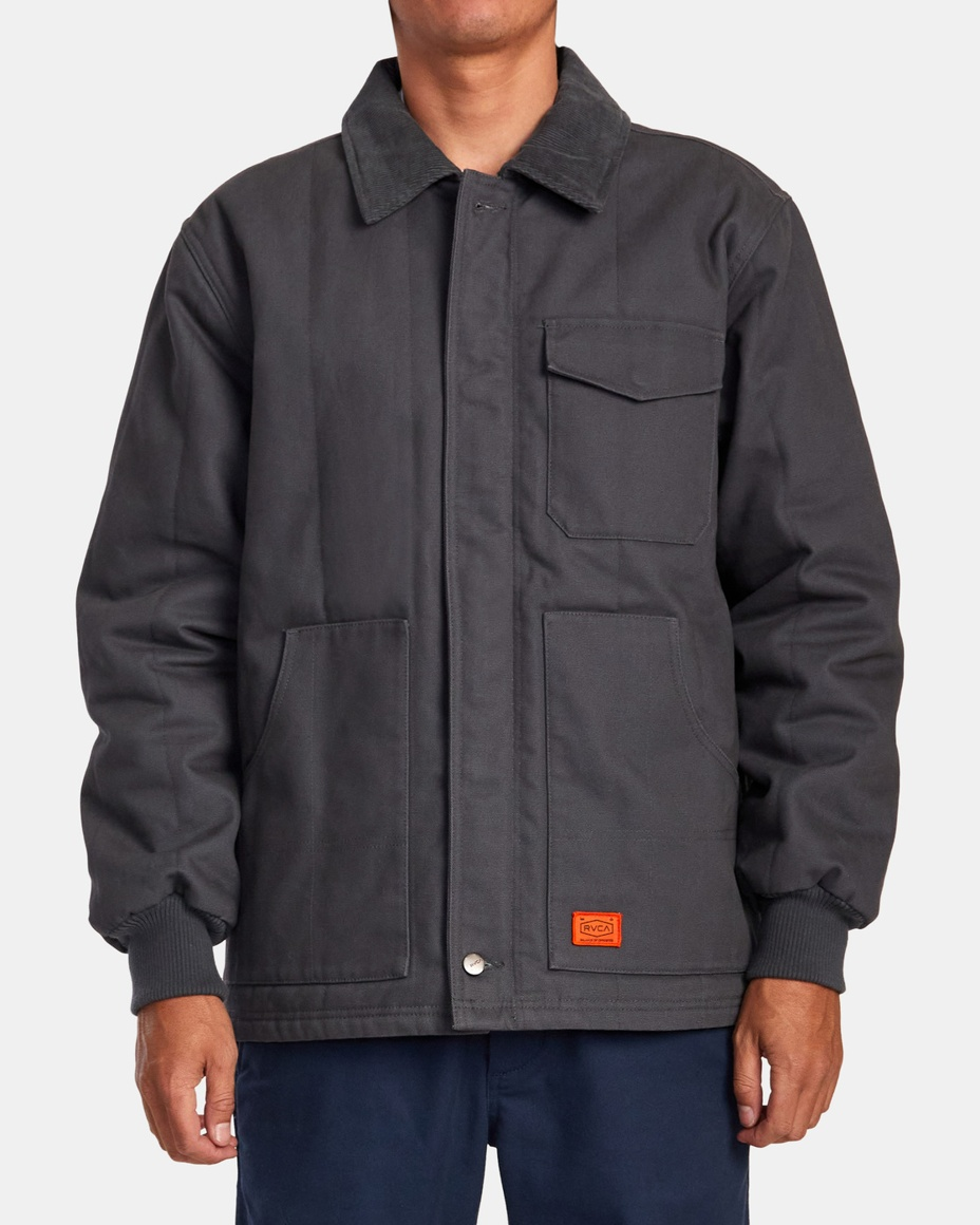 

Куртка мужская Rvca F1JKSD-RVF2 серая L, Серый, F1JKSD-RVF2
