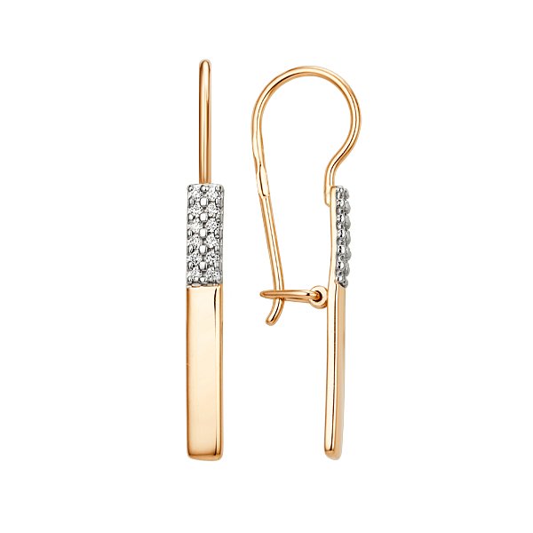

Серьги из золота TEO MAORI 8015652-5102, фианит, 8015652-5102