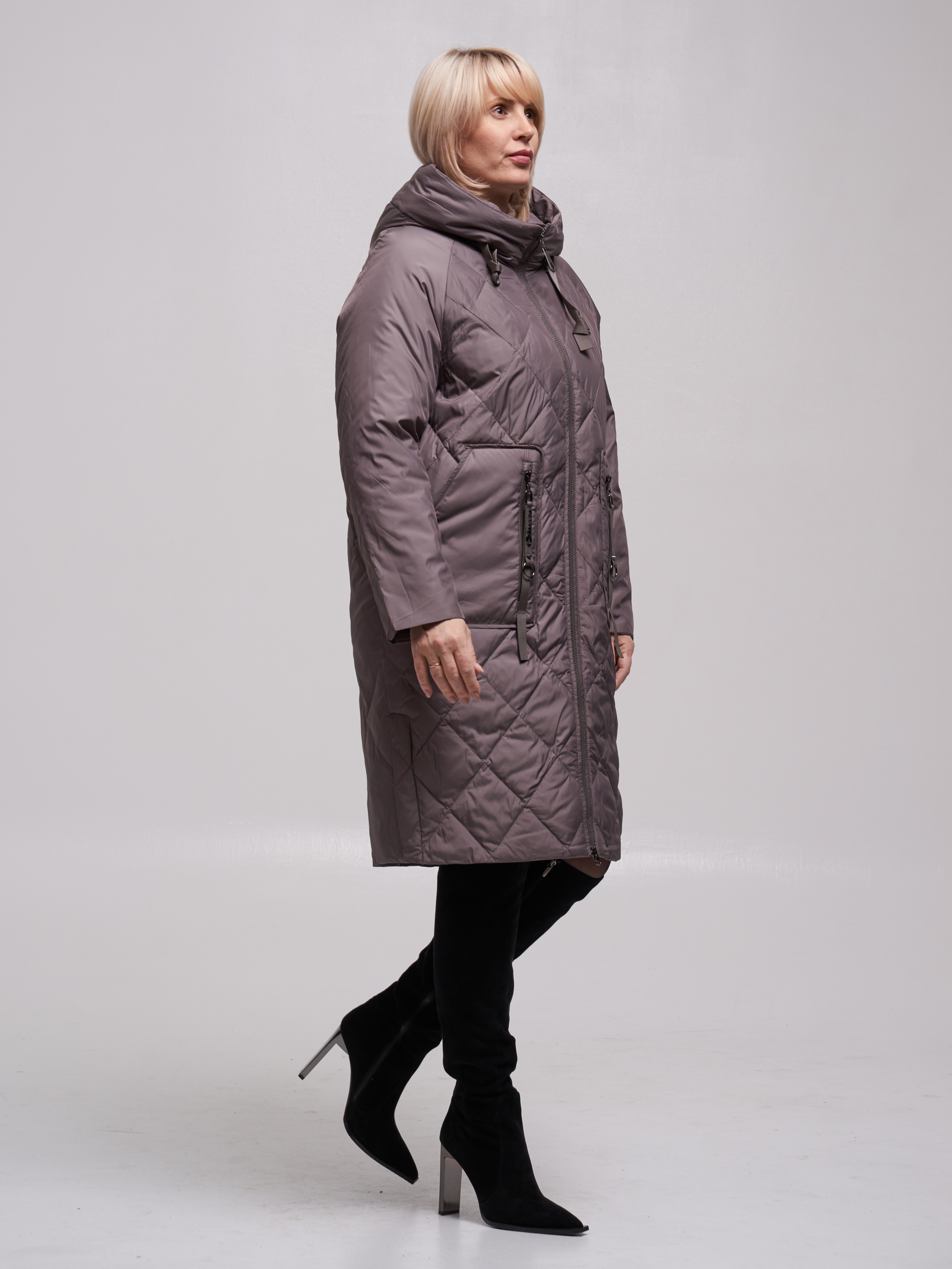 

Пальто женское DATURA 22873 коричневое 48-50 RU, Коричневый, 22873