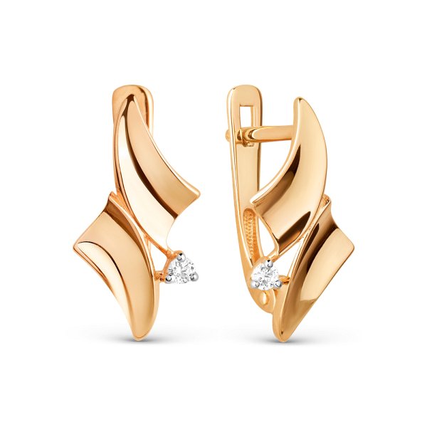 

Серьги из золота TEO MAORI 8020992-5102, фианит, 8020992-5102