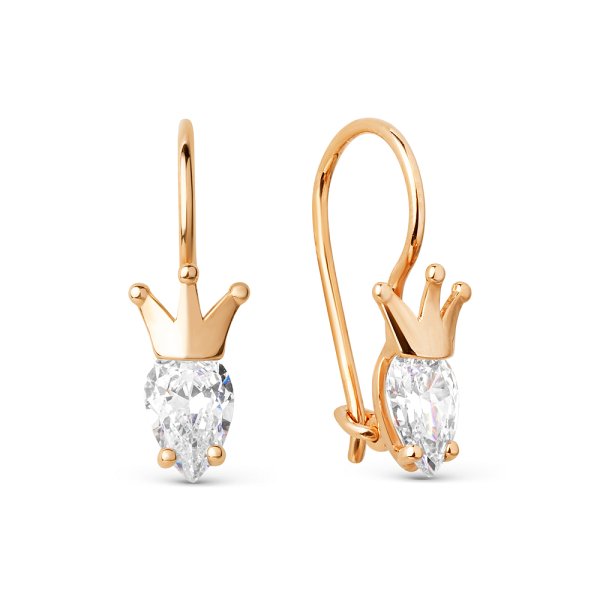 

Серьги из золота TEO MAORI 8021112-5100, фианит, 8021112-5100