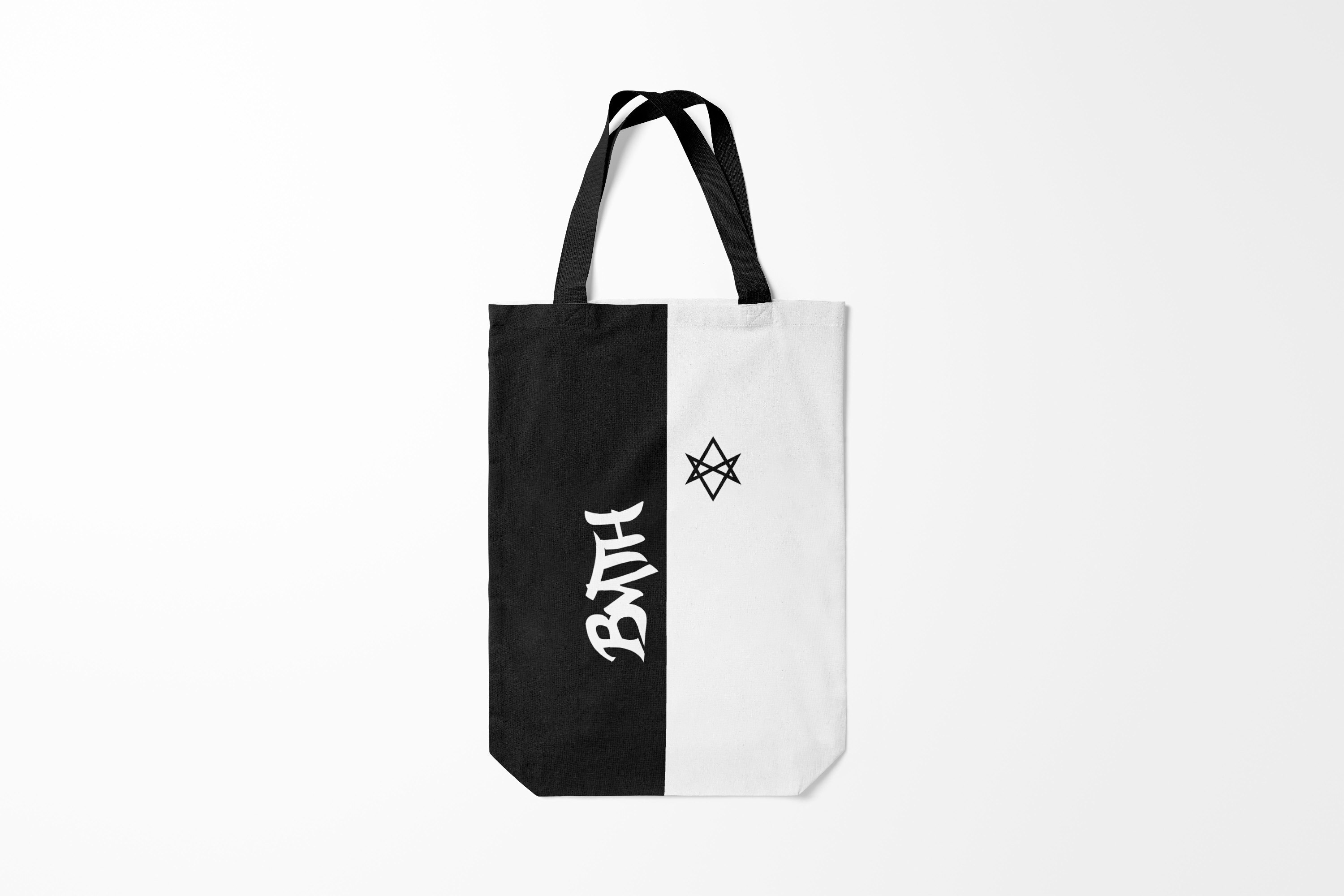 

Сумка шoппер унисекс Burnettie Bring Me the Horizon, белый; черный, Bring Me the Horizon