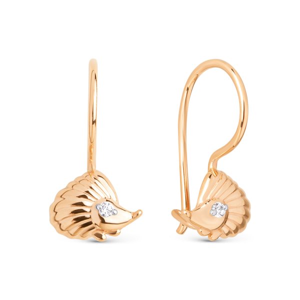 

Серьги из золота TEO MAORI 8022432-1102, фианит, 8022432-1102