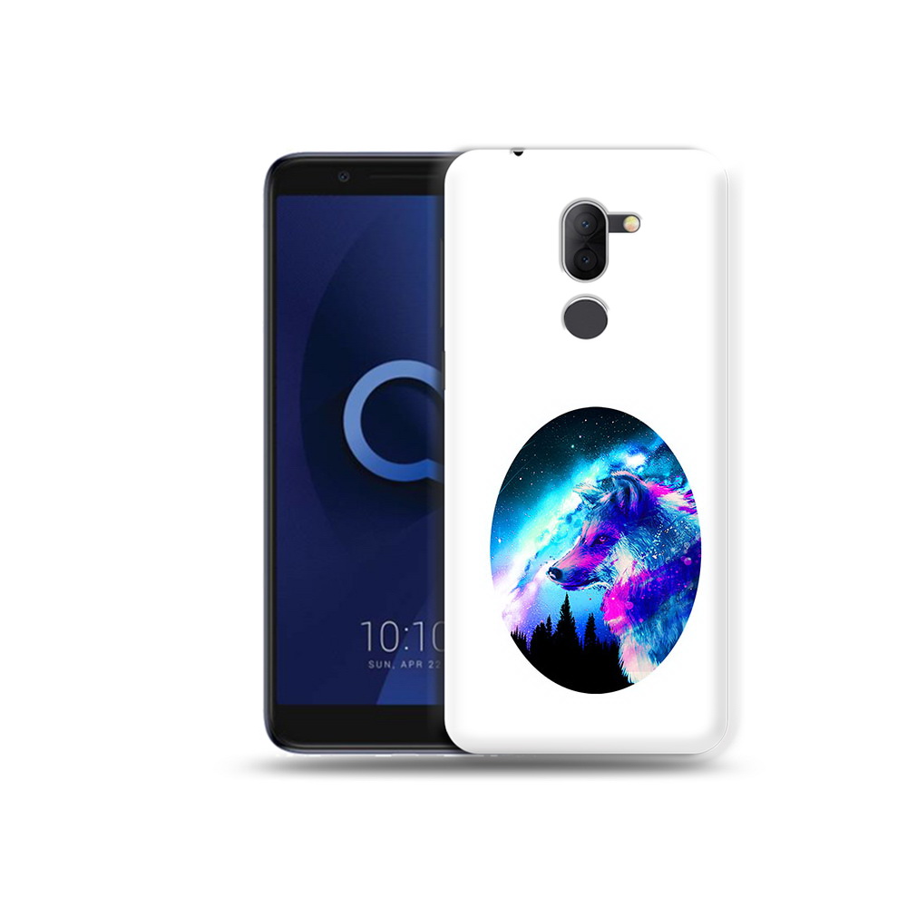 

Чехол MyPads Tocco для Alcatel 3X голубой волк (PT112114.674.293), Прозрачный, Tocco