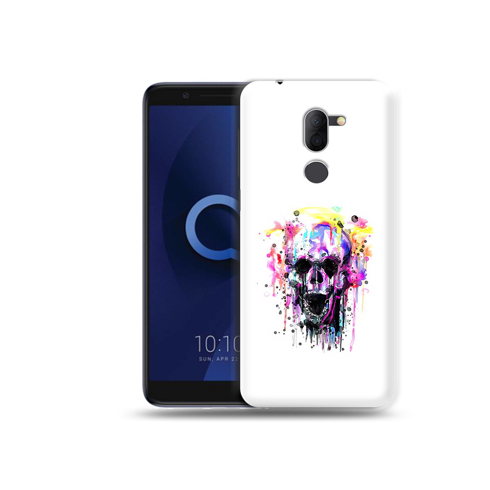 

Чехол MyPads Tocco для Alcatel 3X граффити череп (PT112114.674.298), Прозрачный, Tocco