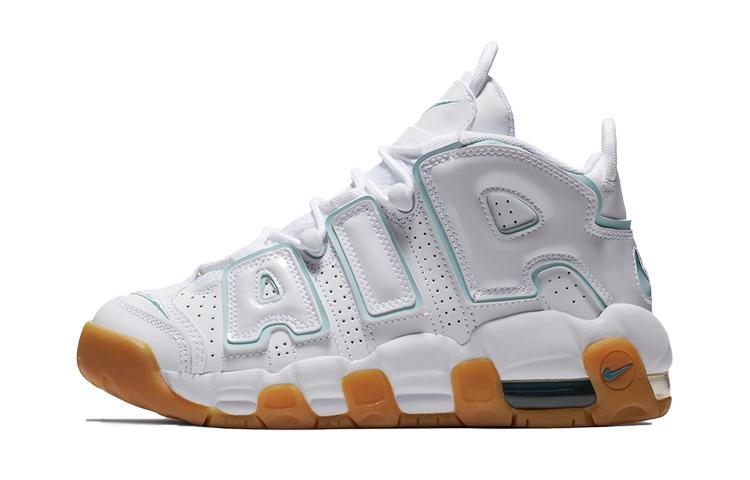 

Кроссовки унисекс Nike Air More Uptempo White Aqua Gum GS белые 39 EU, Белый, Air More Uptempo White Aqua Gum GS