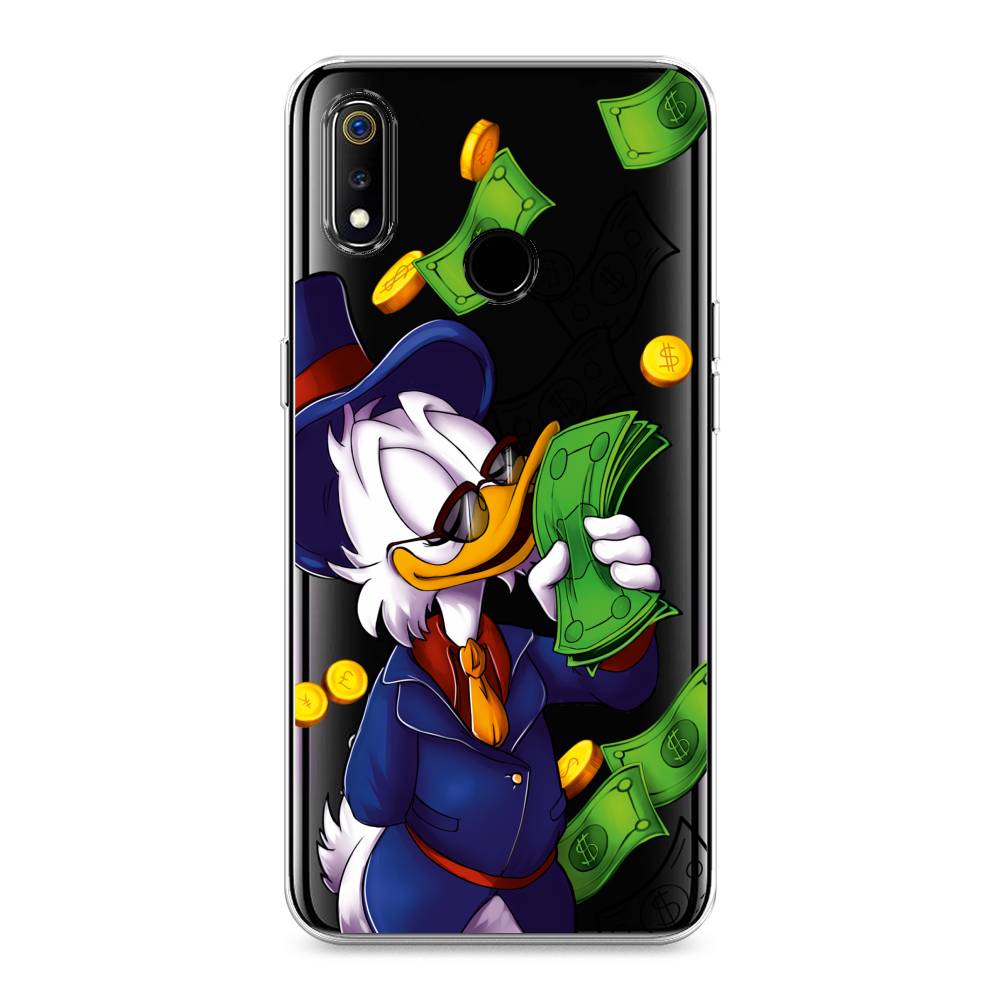 

Чехол на Realme 3 "Scrooge McDuck with Money", Синий;зеленый;белый, 251050-6